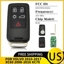 For Volvo S60 S80 V60 V70 Xc60 Xc70 Keyless Entry Remote Car Key Fob Kr55wk49264