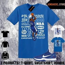 Shirt Match Kobe 6 Protro Dodgers 2025 Sneaker Matching Kobe Accolades T-Shirt