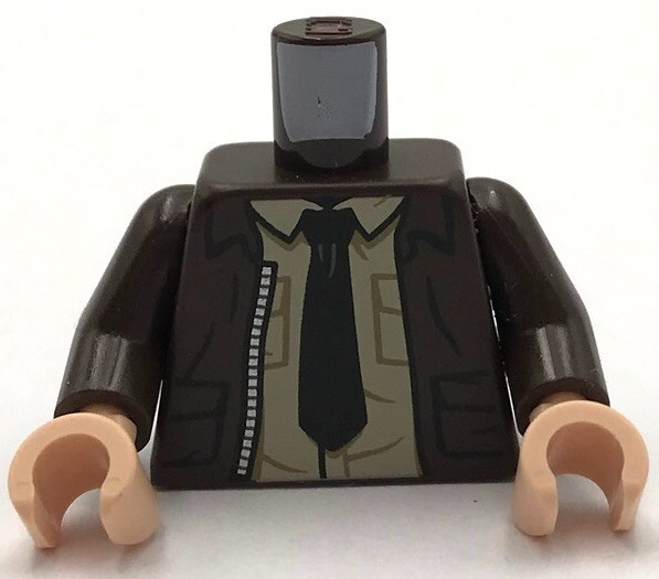 Buy Lego New Minifigure Dark Brown Torso Open Jacket w/ Pockets