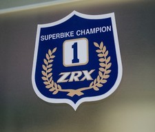 Kawasaki ZRX 1100 Eddie Lawson Superbike Champion Decal Sticker -BLUE-