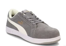 PUMA Iconic Suede Grey Low Women's Size 10 Composite Toe SD Work Safety Shoes