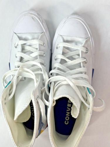Converse Space Racer Shoes Women's 6.5 Hi Top Canvas Sneakers EUC - Picture 9 of 12