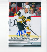 MASON MORELLI autographed '24/25 VEGAS GOLDEN KNIGHTS 