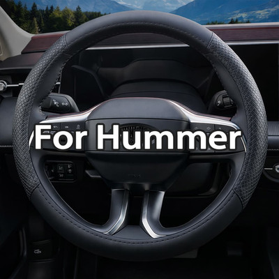 For Hummer Sport Grip SUV Truck Car Steering Wheel Cover Nappa leather
