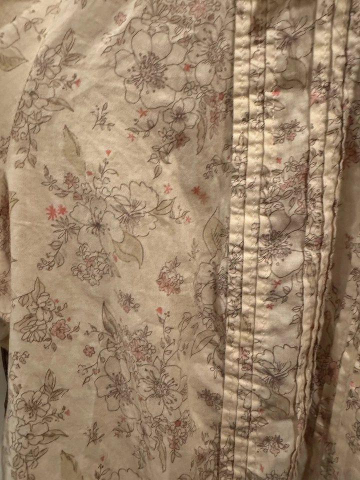 Blusa floral creme Tommy Hilfiger tamanho XL - Imagem 2 de 4