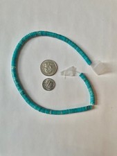 Vintage Arizona Turquoise Heishi Beads / 8mm / Strand 14.5" /approx. 171 beads