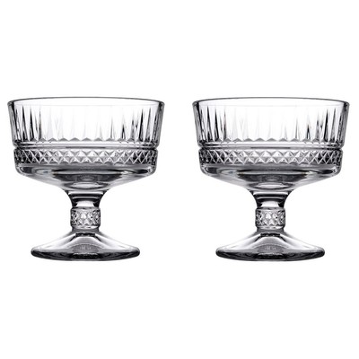 NEW Pasabahce Elysia Ice Cream Cup Set 2pce