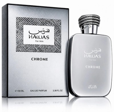 HAWAS Chrome Rasasi 3.38 oz 100 ML Eau de Parfum Spray Men New Launched