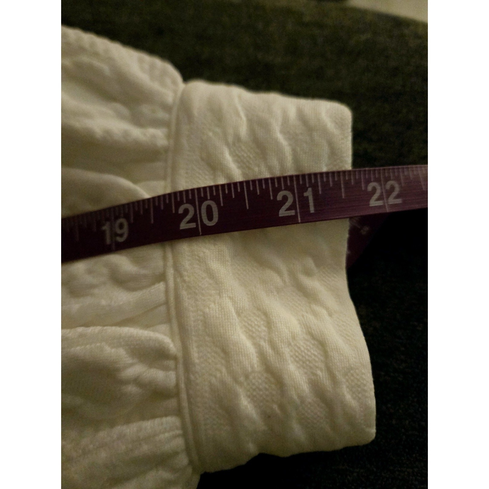 Commense White Cable Knit Button Down Long Sleeve… - image 10