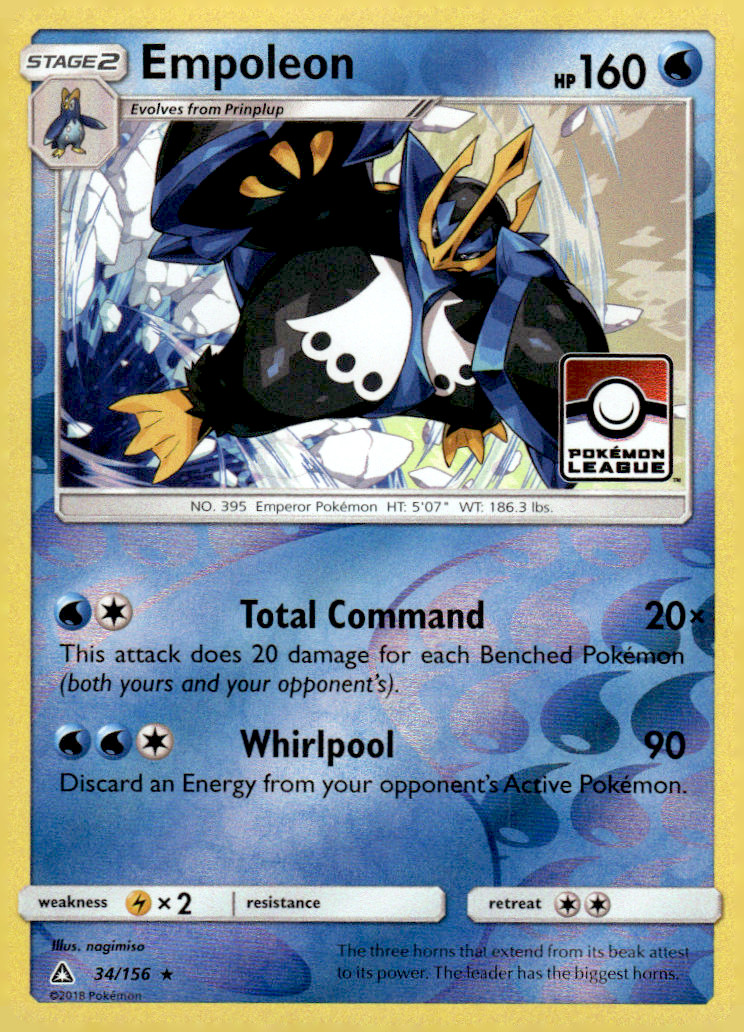 Empoleon - 34/156 (Pokemon League) Reverse Holo Promo League & Championship Card