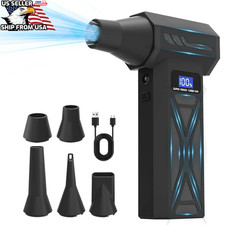 130000RMP Cordless Air Duster Super Power, 4-Speed Mini Blower PC Car Home Pet