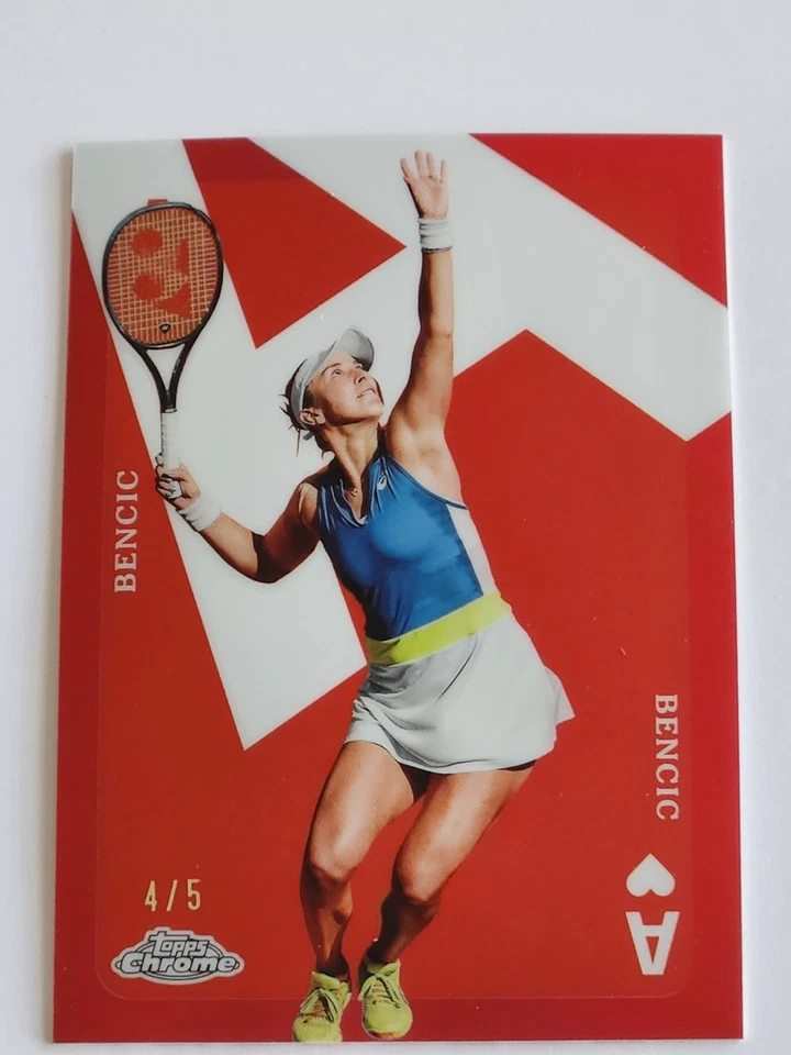 2024 Topps Chrome - Red Aces - Belinda Bencic - #CAS-BB - Vermelho 4/5 - Imagem 2 de 3
