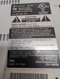SEGA Dreamcast Console White.  New In Box, New VMU / Sega GT