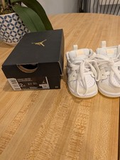 Jordan Air Jordan 1 Mid Toddler Sneaker 2C White/Yellow Leather FD8782-181