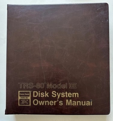 Radio Shack TRS-80 Model III Disk System Bedienungsanleitung 26-2111 Mappe