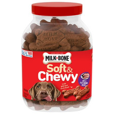 Milk-Bone Soft  Chewy Beef and Filet Mignon Dog Treats, 37 oz.