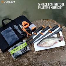 28PC Camping Gear Fishing Kit Cutting Board Filleting Knife Outdoor Equipment