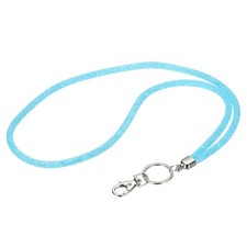 1Pack 15.7" Rhinestone Lanyard for Keys, Light Blue