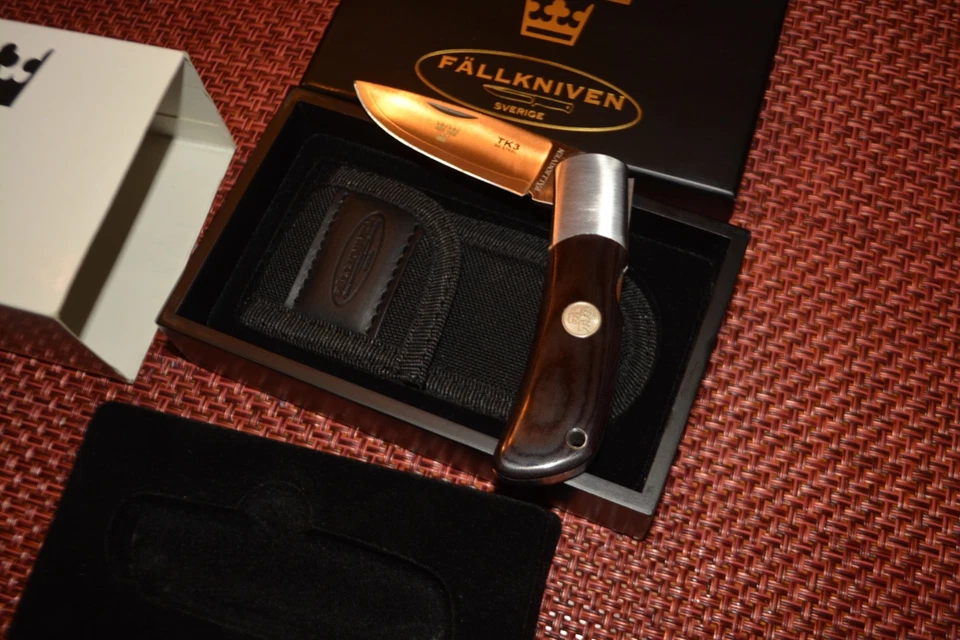 Estuche Navaja de Bolsillo Fallkniven TK3 Ironwood Vintage con Funda NUEVO Foto 4 de 4