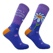 Women's Im A Delight Socks Funny Offensive Cute Flower Joke Footwear