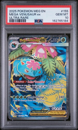 Mega Venusaur ex graded PSA 10 for sale on eBay