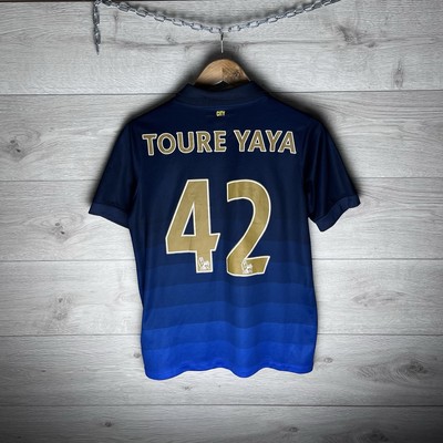 実使用サイン入り】マンチェスターシティ2014/15ヤヤトゥレ アウェイ