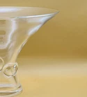 Steuben Mid-Century Signed Crystal  Flared Thumb Print Vase Signed Mint