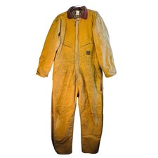 Berne Duck Insulated Coveralls Men's Large Reg 44-46 Thrashed Patina Workwear