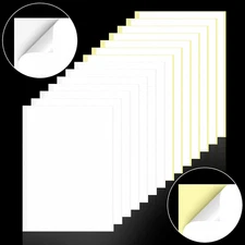 20 Pcs A4 Size Double Sided Adhesive Sheets Clear DIY Strong Sticky Tape 8. 3 X 