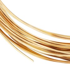 20 Gauge 33 Feet Square Copper Wire Half Hard Yellow Brass Wire for Jewelry B...