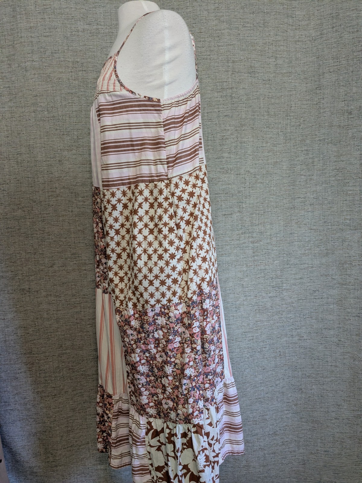 Universal Thread Gingham Floral Patchwork Tiered … - image 4