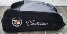 Borsa Cadillac logo ricamato scamosciato cerniera bagaglio scarpa viaggio palestra golf 16x10x6
