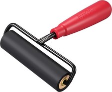 Speedball 4121 Deluxe Hard Rubber Brayer - 80 Durometer Roller With Wire Frame