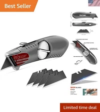 Ergonomic Retractable Box Cutter featuring SK2H Blades - Safe, Efficient Cutting