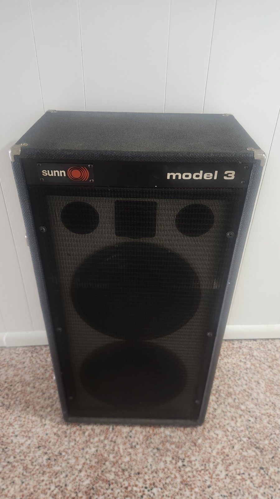 Sunn Model 3 Guitar Bass PA Amplifier 2x12 Cabinet Amp Cab