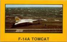 PC3621 F-14A Tomcat Military Airplane Fighter Jet Aircraft Carrier Postcard