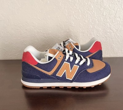 New Balance 574 Denim - Pigment Team Red VHTF
