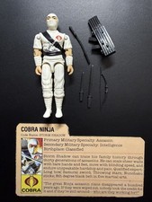 G.I. Joe 1984 STORM SHADOW 100% Complete w/ P...