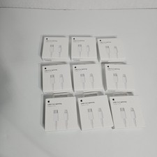 LOT of 9 Genuine Apple USB-C to Lightning Cable 1 m MUQ93AM/A - A2561 NEW