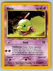 Natu 67/111 Neo Genesis Common Pokémon TCG
