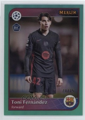 2024-25 Merlin UEFA Club Competitions Variation /75 Toni Fernandez Rookie RC 7iu