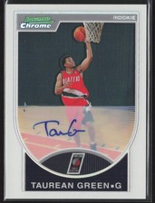 2007-08 Bowman #159 Taurean Green Chrome Refractor Rookie Auto #/599