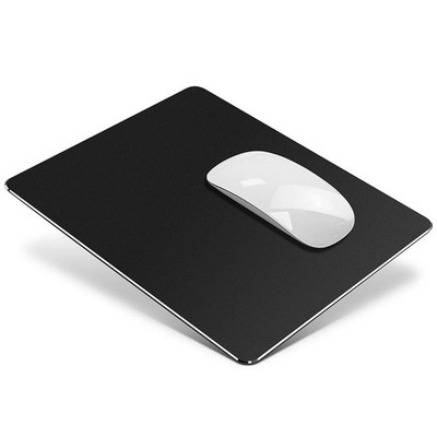 VAYDEER Metall Mauspad Doppelseitig Schwarz 24x20 cm