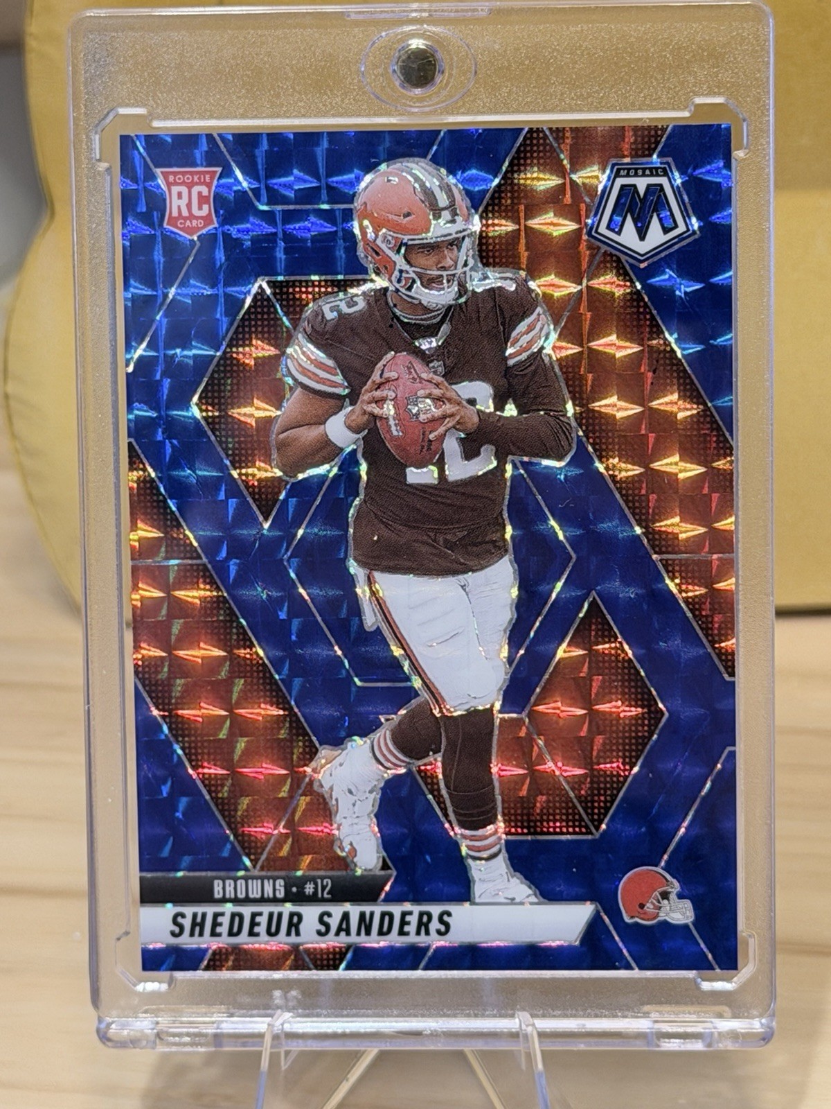 2025 Panini Mosaic - Shedeur Sanders #302 Blue Mosaic Prizm 84/99 (RC)