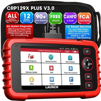 2026 Launch CRP129X PLUS V3.0 Profi OBD2 Diagnosegerät ALLE SYSTEM TPMS EPB SAS