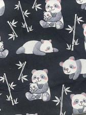 Novelty Panda Bears Hugging  Playing 100 Cotton Fabric 42  X 22  JOANNS