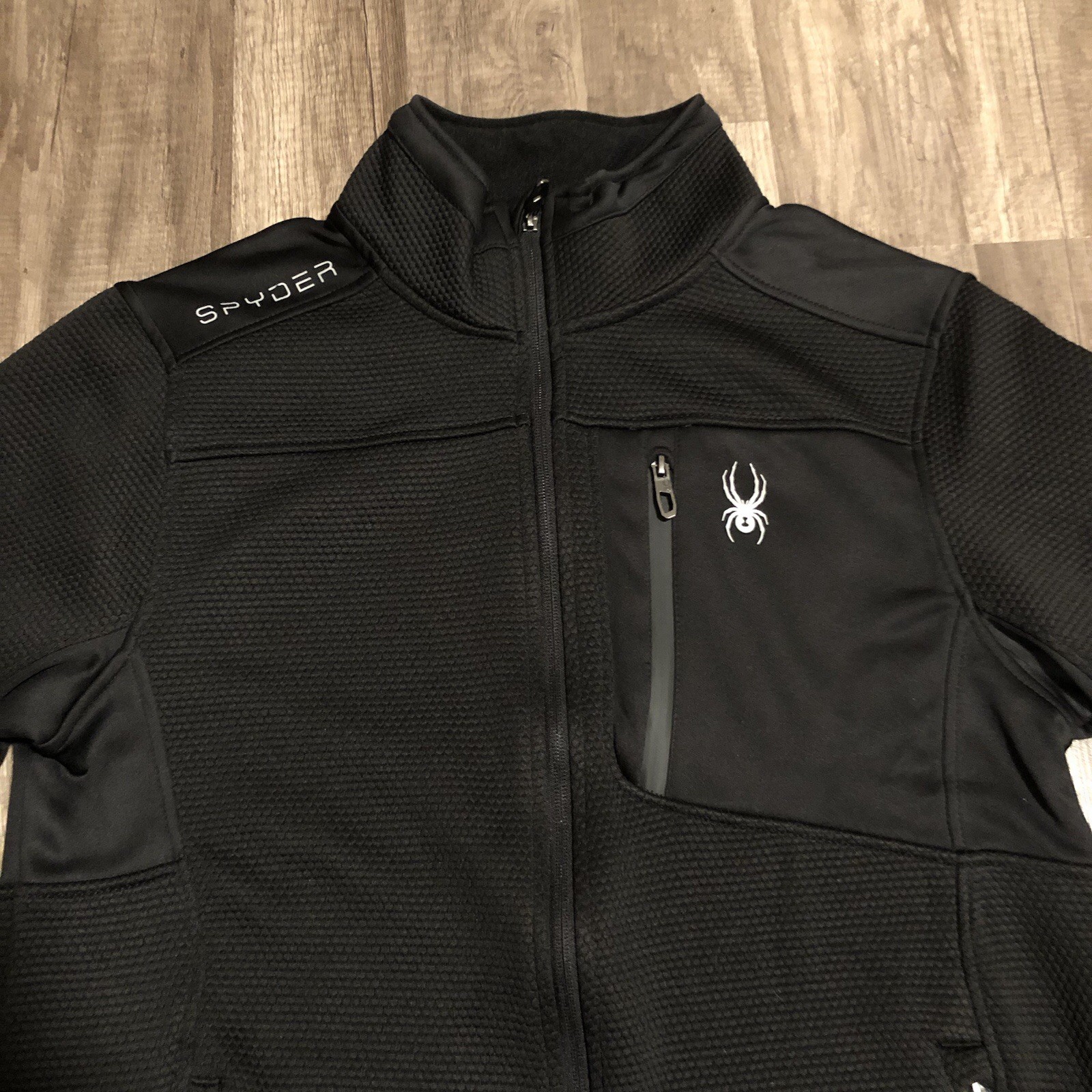 Spyder Black Full Zip Performance Jacket Men’s Sm… - image 4