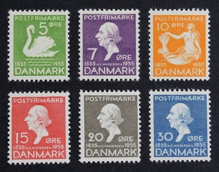 CKStamps: Denmark Stamps Collection Scott#246 251 Mint NH OG