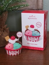 2018 Hallmark Ornament   "BABY MAKES THREE" 