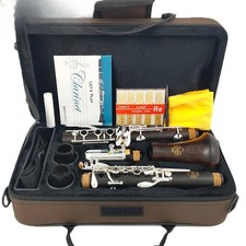 MORESKY Clarinet Bb Wood Ebony Silver Plated 17 Keys Grenadilla Sib Klarnet M601